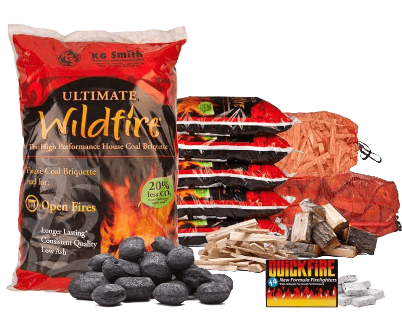Ultimate wildfire winter fuel package at Premium house coal winter fuel package at KG Smith & Son (Coal Merchants UK)